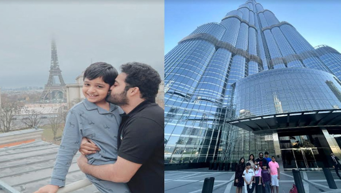 ఎన్టీఆర్ ఫ్యామిలీ @ ప్యారిస్ : అల్లు అర్జున్ ఫ్యామిలీ @ దుబాయ్
