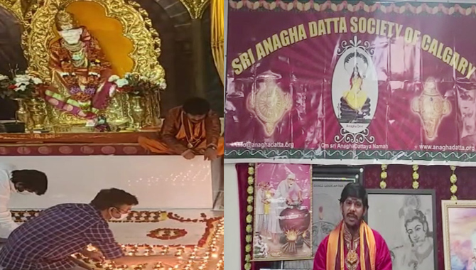 Karthika Pournami Celebrations at Sai Baba Temple in Calgary