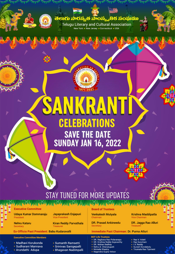 TLCA Sankranti Celebrations on Jan 16, 2022