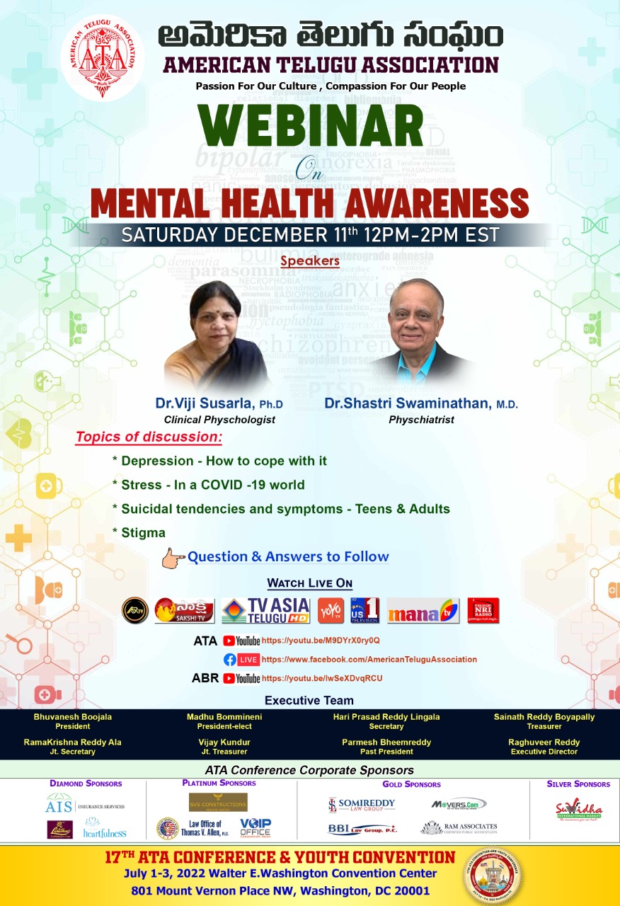 ATA Webinar on Mental Health Awarenesa