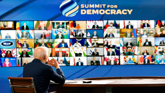 ప్రజాస్వామ్య శిఖరాగ్ర సదస్సులో..  మోదీ,  జో బైడెన్