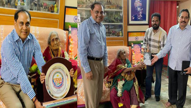 త్రివర్ణ పతాక రూపకర్త పింగళి వెంకయ్య కుటుంబాన్ని సత్కరించిన తానా