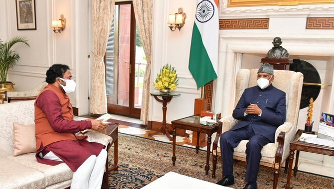 రాష్ట్రపతితో కేంద్ర మంత్రి కిషన్ రెడ్డి  భేటీ