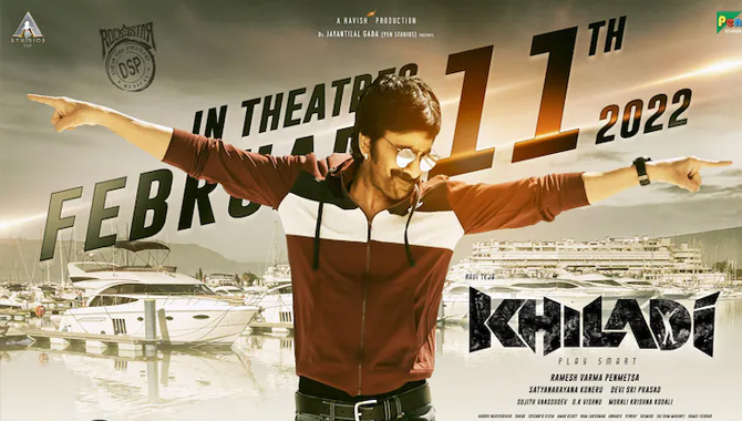 ‘ఖిలాడి’ రెండు పాటల చిత్రీకరణ మిగిలివుంది?  రిలీజ్ వాయిదా పడుతుందా?