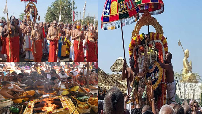 ఘనంగా రామానుజాచార్య సహస్రాబ్ది సమారోహ శోభయాత్ర