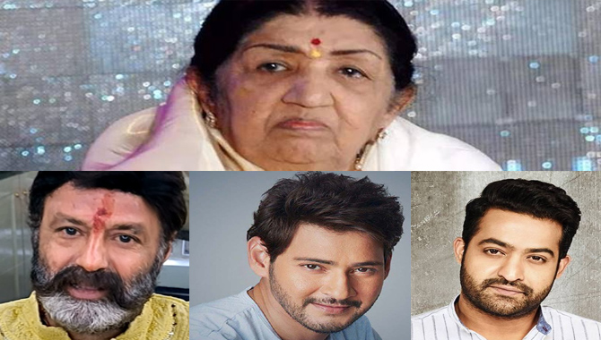 భారతదేశపు ముద్దుబిడ్డ లతా మంగేష్కర్.. బాలకృష్ణ, మహేష్ బాబు, జా.ఎన్టీర్