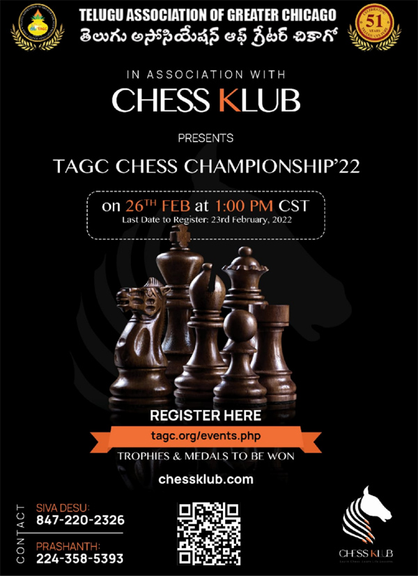 TAGC Youth Chess Tournament Feb 26th