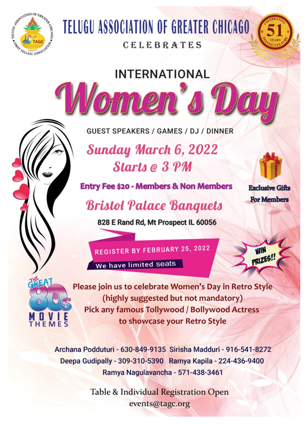 TAGC Women’s Day  Celebrations on March 6