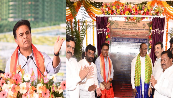 KTR Lays Foundation Stone for Kandlakoya IT Park
