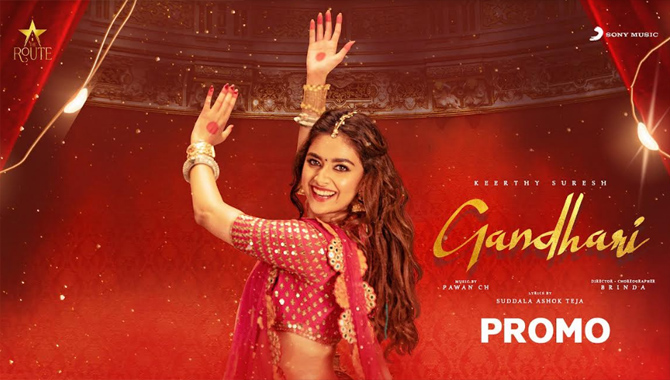 కీర్తి సురేష్ లేటెస్ట్ సెన్సేషన్  సోనీ మ్యూజిక్ ప్రైవేట్ ఆల్బమ్ ‘గాంధారి’