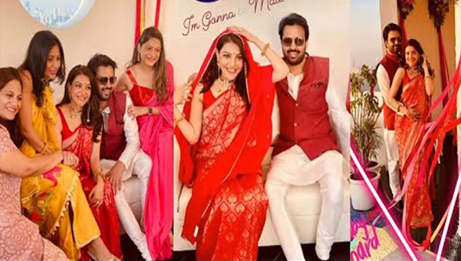 కాజల్ అగర్వాల్ త్వరలో తల్లి కాబోతోంది : ఇంట్లో సీమంతం వేడుకలు