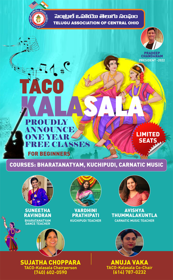 TACO Kalasala – Registrations Open