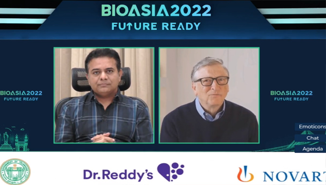 బయో ఆసియా సదస్సును ప్రారంభించిన మంత్రి కేటీఆర్