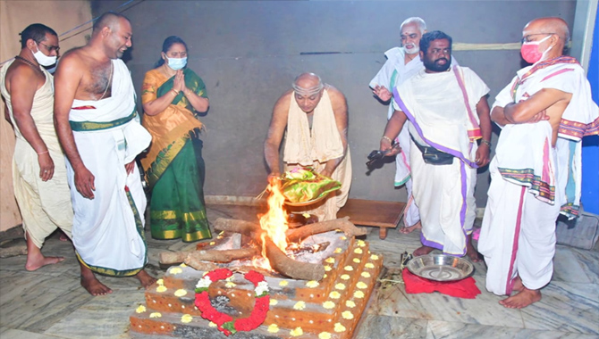 Maha Poornahuti Program in Durga Temple