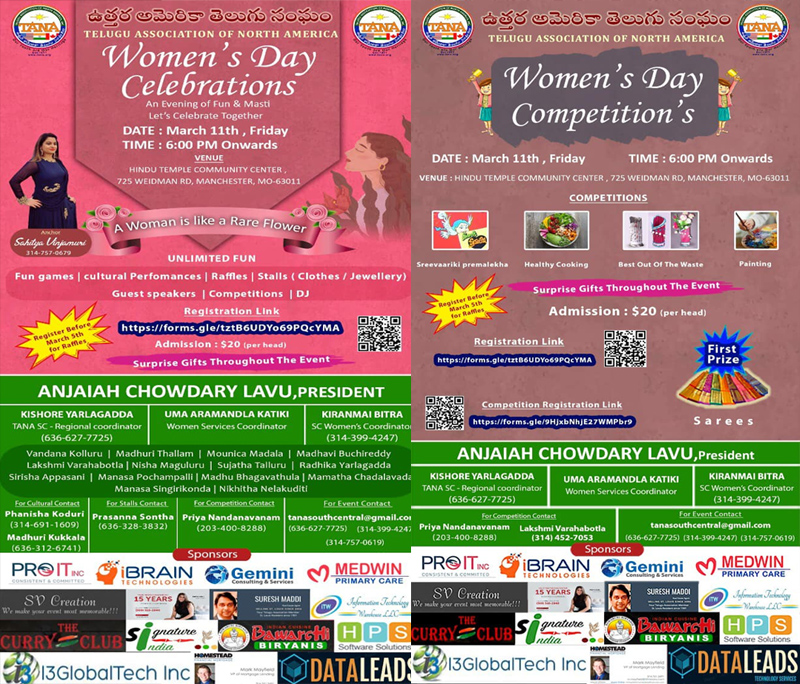 TANA Women’s Day Celebrations & Competitions