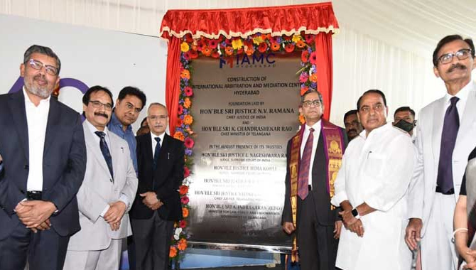 అంతర్జాతీయ అర్బిట్రేషన్ సెంటర్ వల్ల హైదరాబాద్ కు మరింత పేరు: ఎన్.వి.రమణ