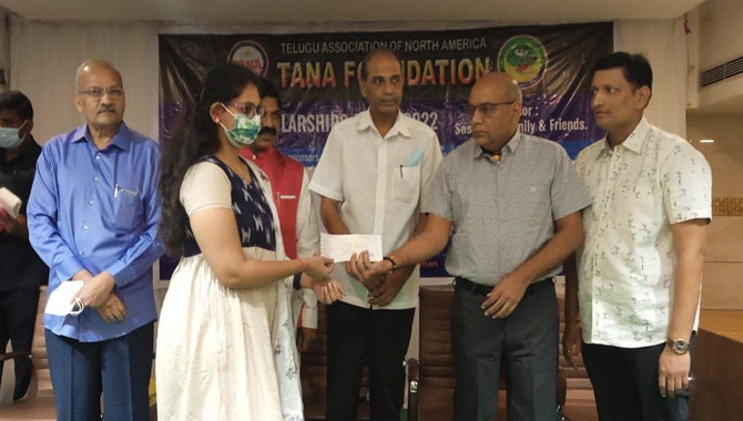 TANA Foundation Cheyutha Scholarships for 160 Students in Amaravathi