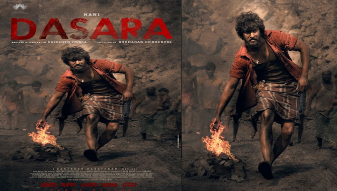 నాని ‘దసరా’ చిత్ర ఫస్ట్ లుక్,  స్పార్క్ ఆఫ్ దసరా వీడియో