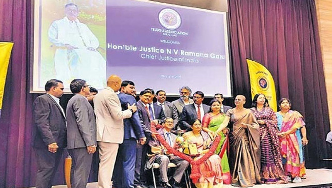 మాతృభూమి అభివృద్ధికి కృషి చేయాలి.. ప్రవాసులకు జస్టిస్ రమణ పిలుపు