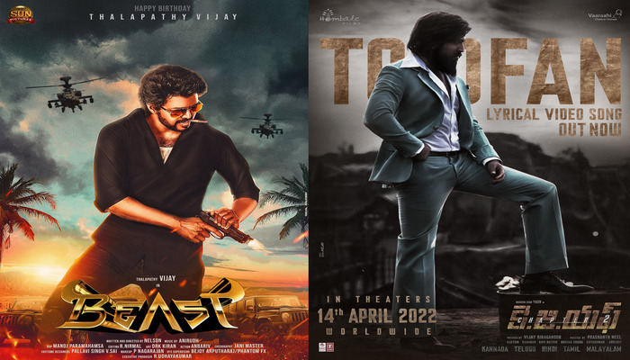 కేజీఎఫ్ ఛాప్టర్ 2 వెర్సెస్ బీస్ట్‌ : విజ‌య్, యష్ లలో విజయం ఎవరిదో?