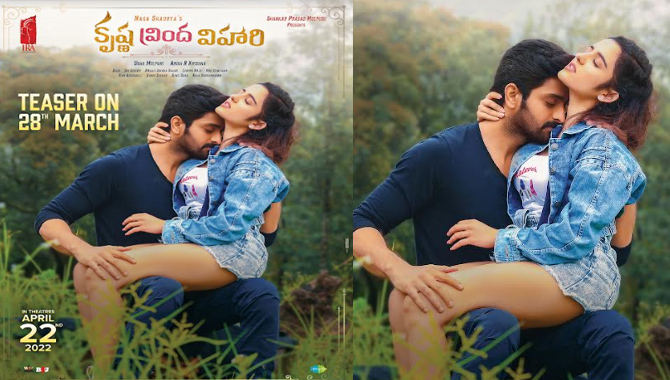 నాగ శౌర్య “కృష్ణ వ్రిందా విహారి” టీజర్ మార్చి 28న విడుదల