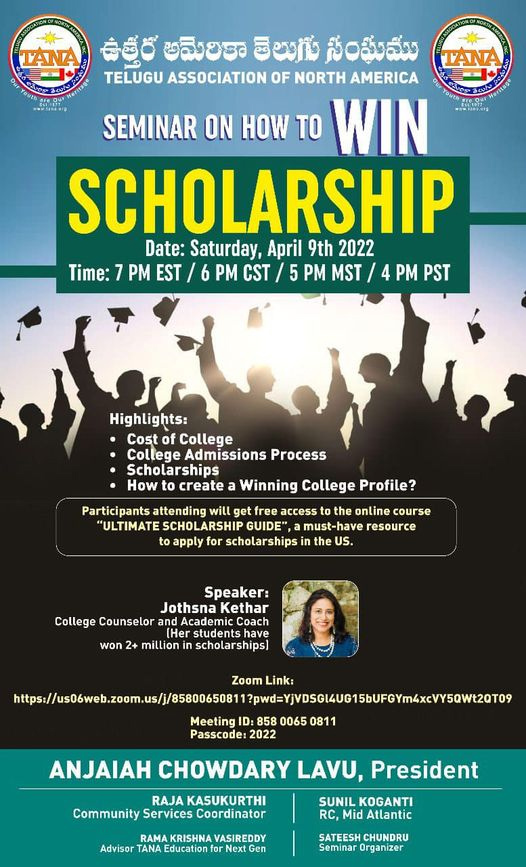 TANA Seminar on How to Win Scholarship