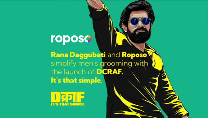 బ్రాండ్ ‘డిక్రాఫ్’ ప్రారంభంతో రొపొసొ మరియు రానా దగ్గుబాటి మగవారి గ్రూమింగ్ పరిశ్రమకి మేక్ఓవర్ ఇచ్చారు