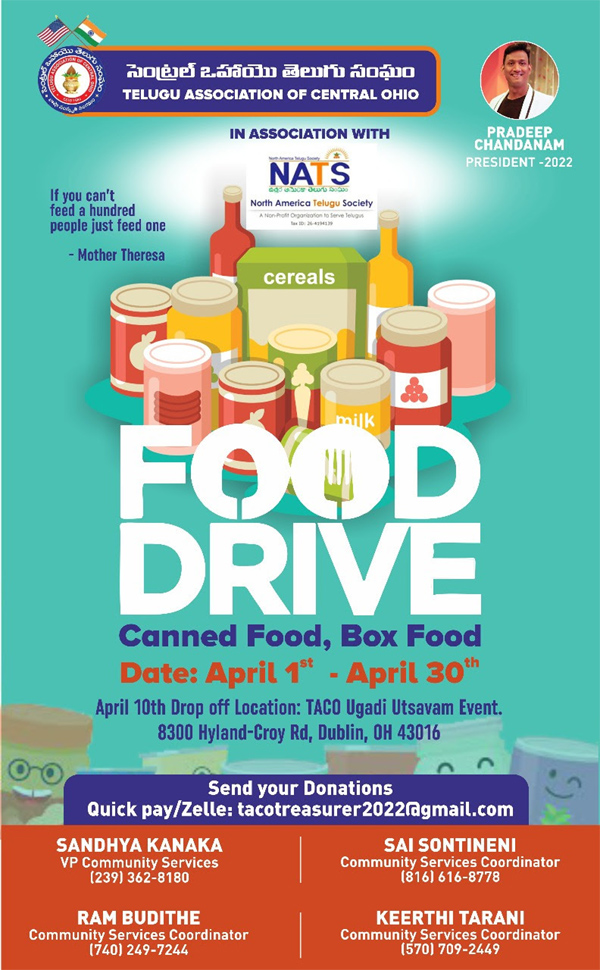 TACO Food Drive in association with NATS