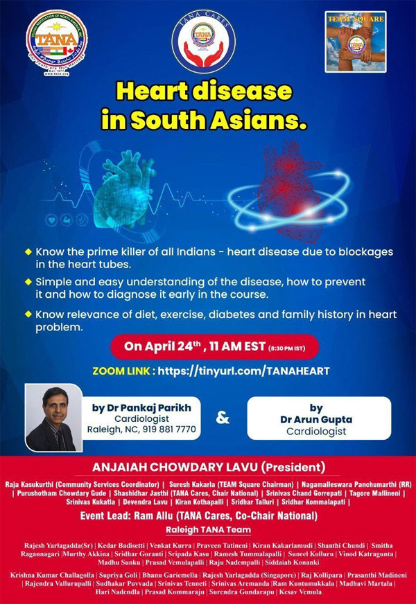 TANA Heart Disease in South Asians