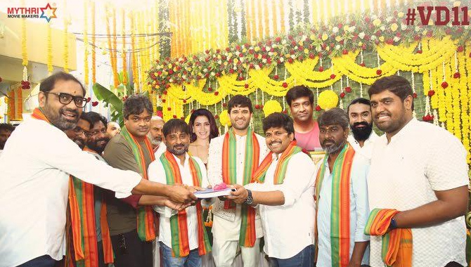 విజయ్ దేవరకొండ – సమంత మూవీ షురూ.. క్లాప్ కొట్టిన హరీష్ శంకర్