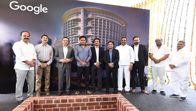 గచ్చిబౌలిలో రెండో అతిపెద్ద గూగుల్ క్యాంపస్ కు శంకుస్థాపన