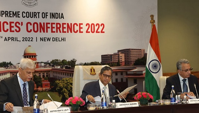 హైకోర్టు జడ్జిల సదస్సును ప్రారంభించిన సీజేఐ ఎన్వీ రమణ