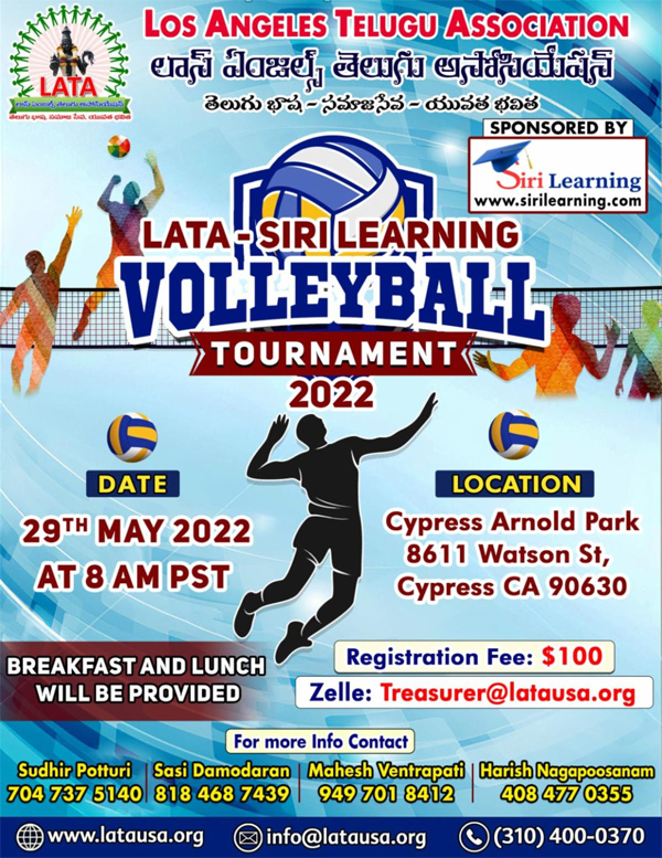 LATA Volleyball Tournament on May 29th