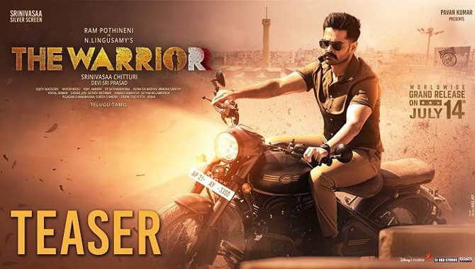 రామ్ ‘ది వారియర్’ మూవీ టీజర్‌కు ట్రెమండస్ రెస్పాన్స్