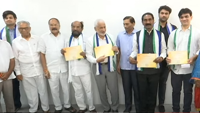 రాజ్యసభ సభ్యులుగా వైసీపీ అభ్యర్థులు ఏకగ్రీవంగా ఎన్నిక