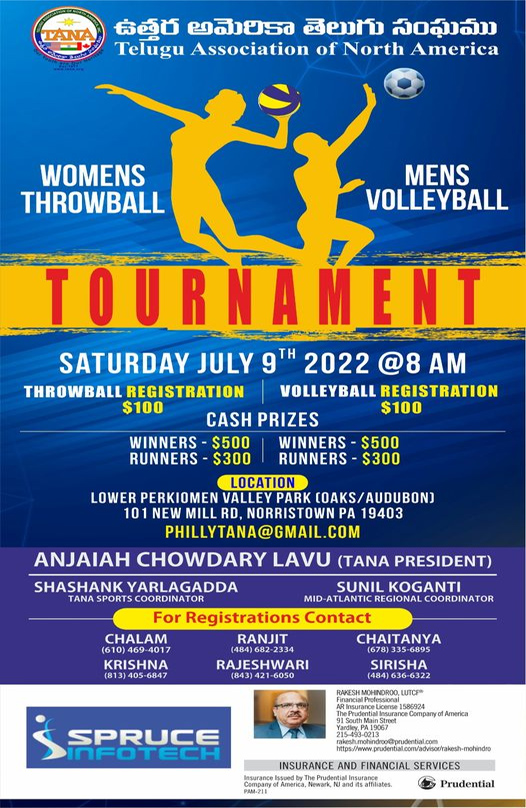 TANA Men’s Volleyball & Women’s Throwball Tournament