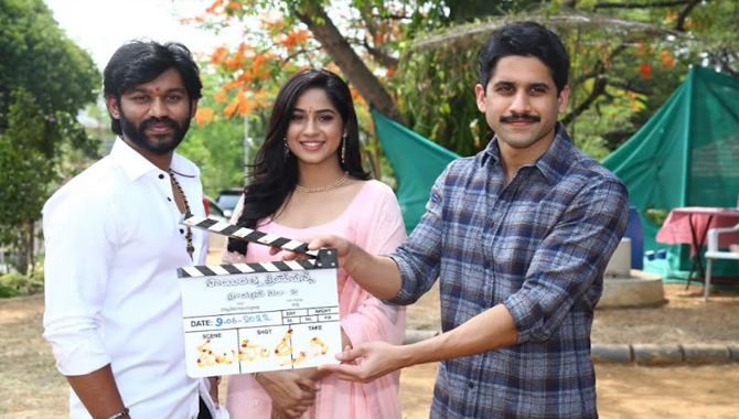 నాగచైతన్య క్లాప్ తో ప్రారంభమైన నాగార్జున మేకప్ మాన్ చంద్ర నిర్మాతగా ద్వితీయ చిత్రం