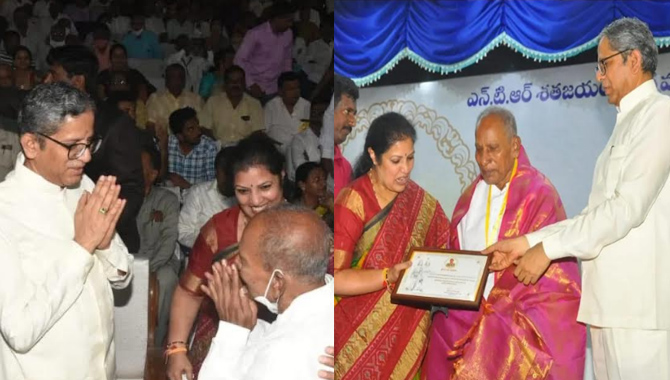 యన్టీఆర్ శత జయంతి సందర్బంగా NTR RAJU (టిటిడి ఎక్స్ బోర్డ్ మెంబెర్)కు ఘనంగా సన్మానం