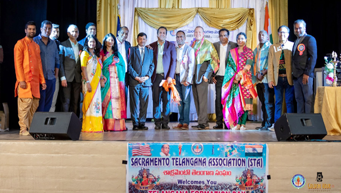 Grand Success of Telangana Formation Daawat organized by STA