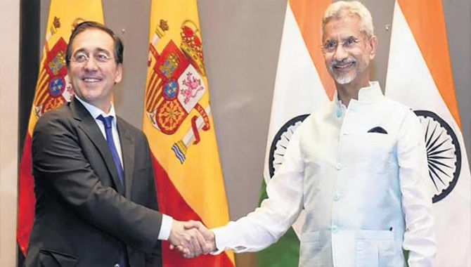స్పెయిన్ విదేశాంగ మంత్రితో  జైశంకర్ భేటీ