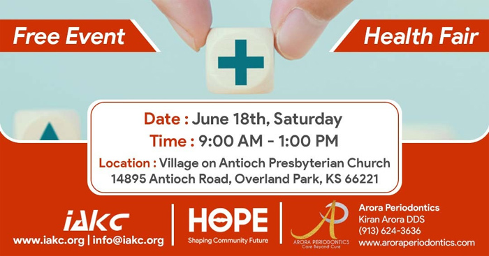 IAKC Health Fair on June 18