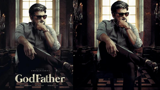 దసరాకి వచ్చేస్తున్నా మెగాస్టార్ చిరంజీవి’గాడ్ ఫాదర్’ ఫస్ట్ లుక్