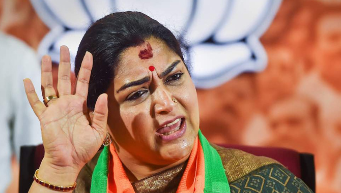 నటి ఖుష్బూకు కీలక బాధ్యతలు