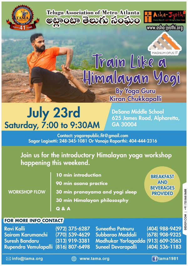 TAMA Yoga Workshop on 23 July 2022