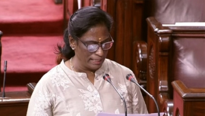 రాజ్యసభ ఎంపీగా పరుగుల రాణి ప్రమాణం