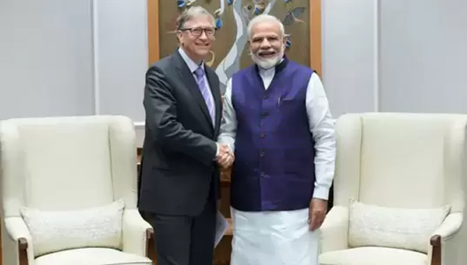 ప్రధాని మోదీకి.. బిల్‌ గేట్స్‌ అభినందనలు