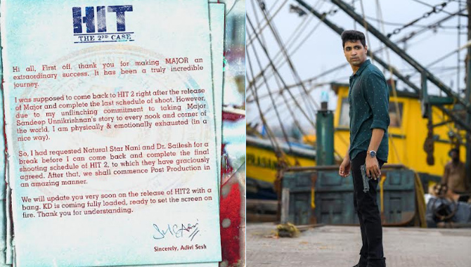 అడివి శేష్‌ ‘హిట్‌2’ షూటింగ్ కంప్లీటెడ్!