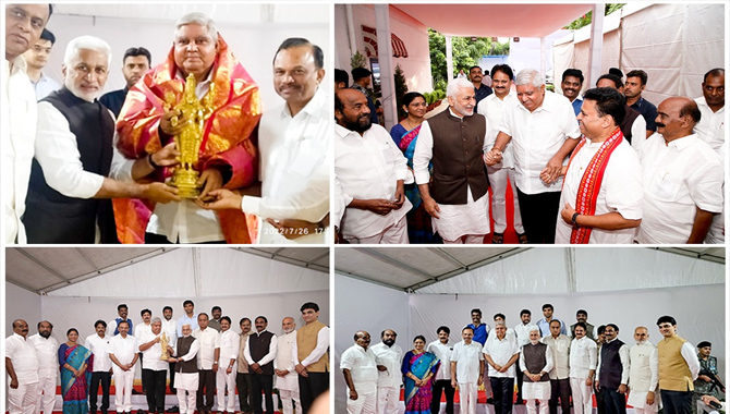 జగదీప్ ధన్‌ఖడ్‌ తో వైసీపీ ఎంపీల భేటీ