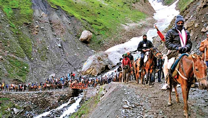 అమర్‌నాథ్‌ యాత్రకు మళ్లీ.. ఆటంకం