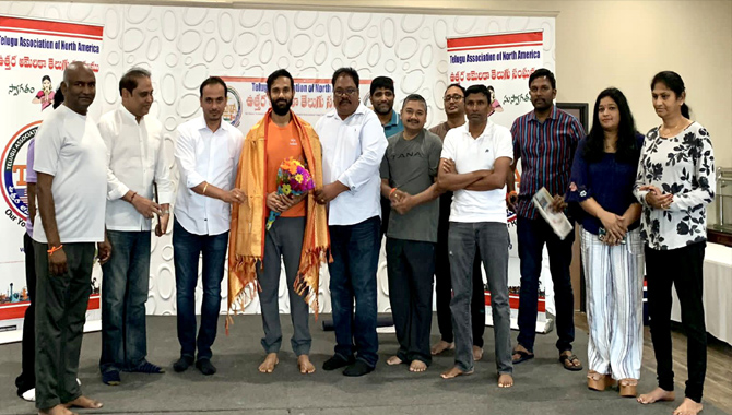 డాలస్ లో తానా ఆధ్వర్యంలో ‘ట్రైన్ లైక్ ఏ హిమాలయన్ యోగి’ యోగా శిక్షణ కార్యక్రమానికి మంచి ప్రజాదరణ…
